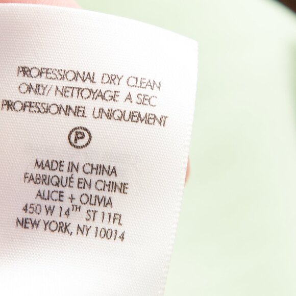 Alice & Olivia Haveri Dress Scarf Print Mini Kimono Multicolor Sage Green Sz 10 - Picture 4 of 6